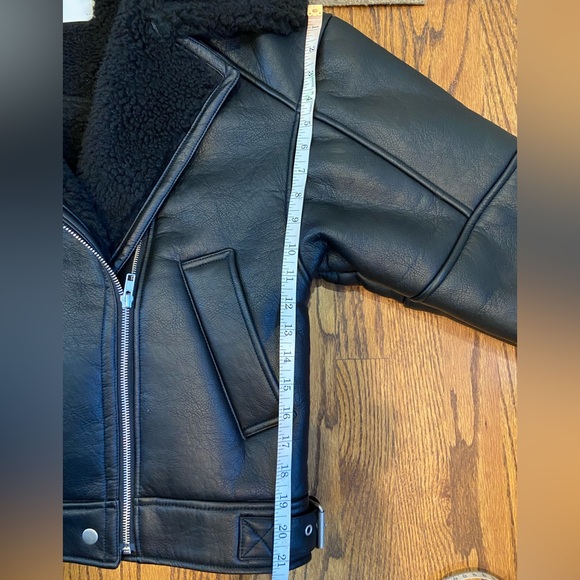 NWOT - Oak + Fort OVERSIZED SHERPA AVIATOR JACKET - Small - Picture 12 of 12